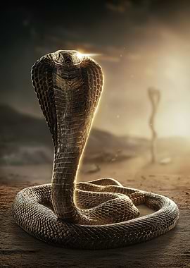 Majestic Cobra in Desert Haze
