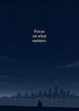 Focus on what matters quote