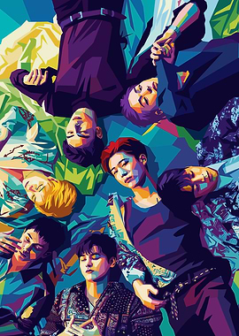 K-Pop Group Pop Art Portrait