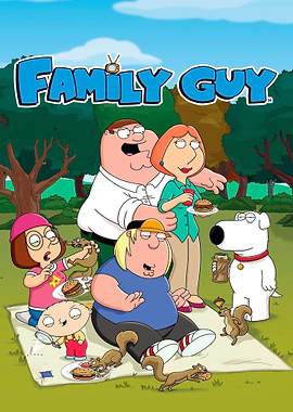 Family Guy characters having a picnic