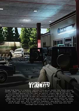 Escape from Tarkov Gas Station Scene