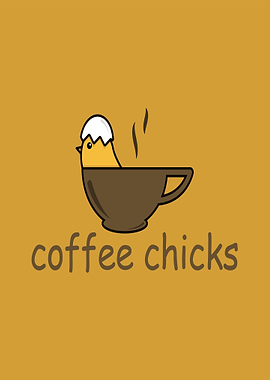Cute Coffee Chick in a Mug