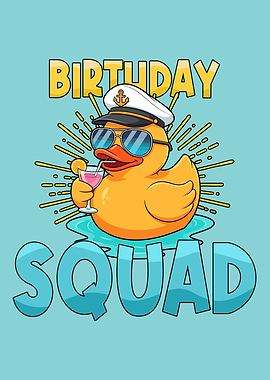 Birthday Squad Rubber Duck