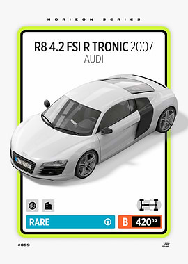 Audi R8 4.2 FSI R Tronic 2007 Card