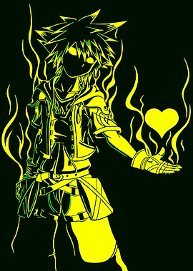 Sora Holding a Heart