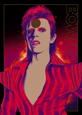David Bowie Ziggy Stardust Portrait