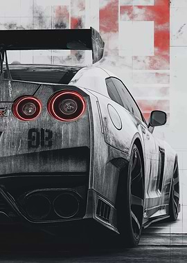 Nissan GT-R Rear View