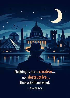 Man in hat overlooking city at night