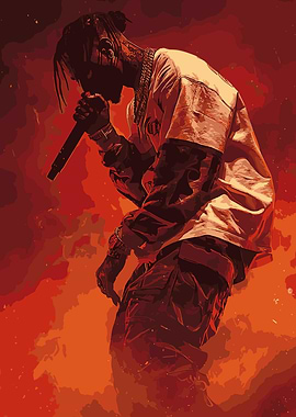 Travis Scott Performing on Stage