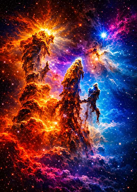 Cosmic Pillars of Creation Nebula