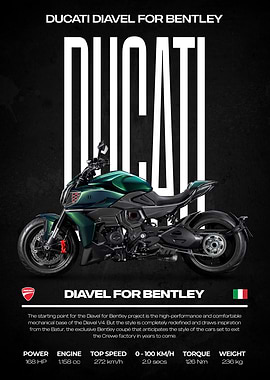 Ducati Diavel for Bentley Motorcycle