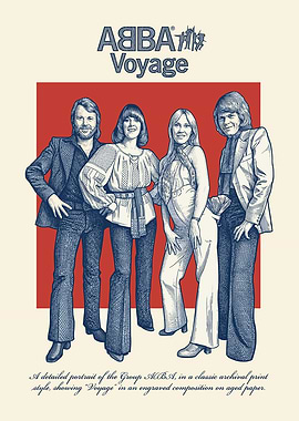ABBA Voyage Engraved Portrait
