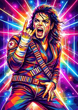 Michael Jackson Pop Art Portrait