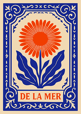 Vintage Floral Poster with Text
