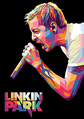 Linkin Park Chester Bennington Pop Art