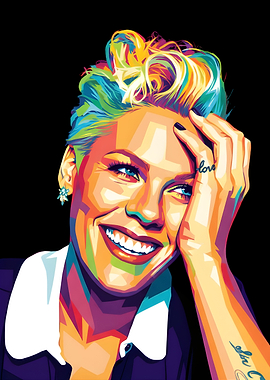Pink Wpap Pop Art
