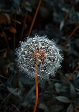 Close-up of a Dandelion Seed Head