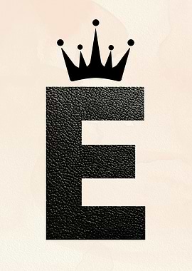 Letter E with Crown