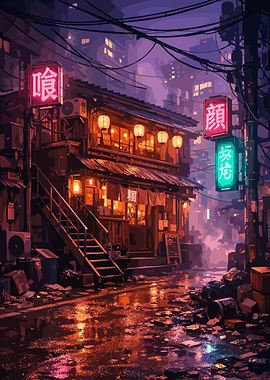 Japanese Street Scene