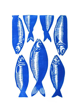Blue Fish Illustration