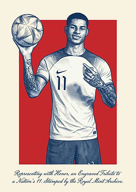 Marcus Rashford Engraved Tribute