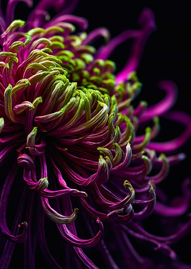 Close-up of a Vibrant Chrysanthemum