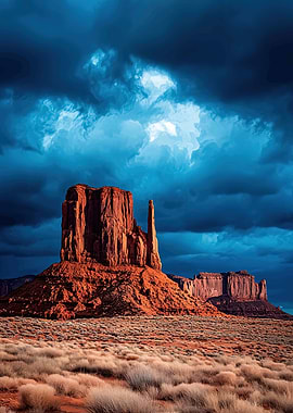 Monument Valley Under Stormy Skies