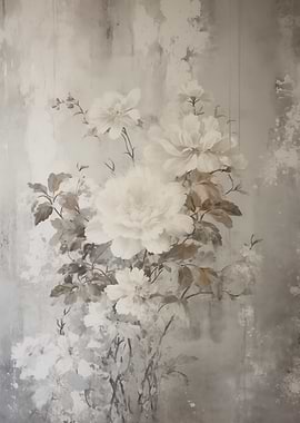 Elegant White Peony Floral