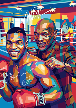 Mike Tyson Pop Art Portrait