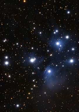 The Pleidas star cluster - M45