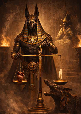 Anubis Weighing the Heart