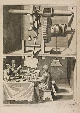 Mechanical Device and Dinner Scene
