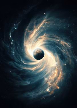 Planet in a Cosmic Swirl