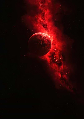 Red Planet and Nebula