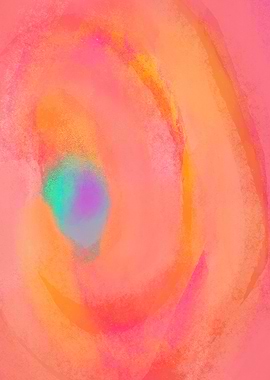 Abstract Swirl of Pink and Orange