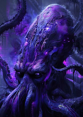 Cyberpunk Tentacle Creature