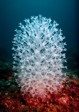 Glass Sponge on Ocean Floor