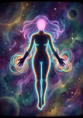 Cosmic Being in Nebula