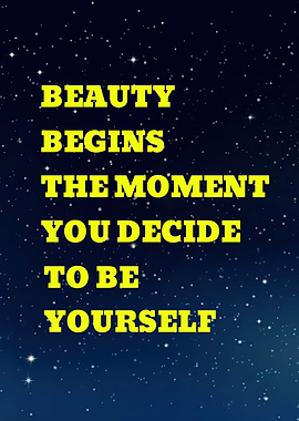 Inspirational quote about beauty