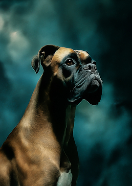 Boxer Dog Portrait