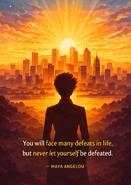 Silhouette facing city at sunset