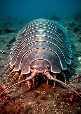 Giant Isopod on Seabed