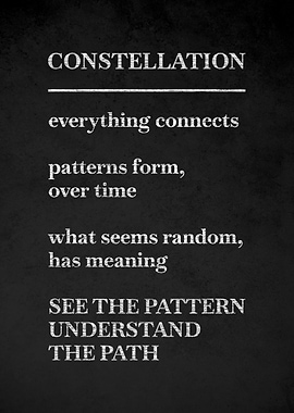 Constellation Text Art