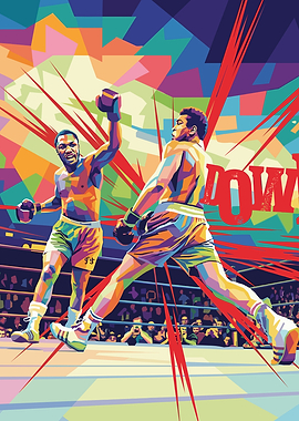 Boxing Match Pop Art