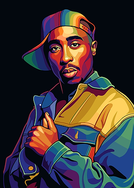 Tupac Shakur Pop Art Portrait