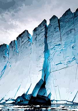 Majestic Iceberg Cliffs