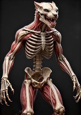 Anatomical Werewolf Creature
