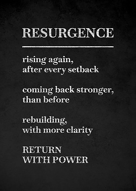 Resurgence Text Art