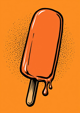 Orange Popsicle Melting