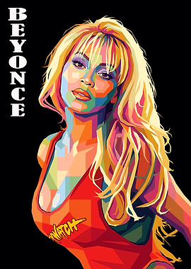Beyonce Pop Art Portrait